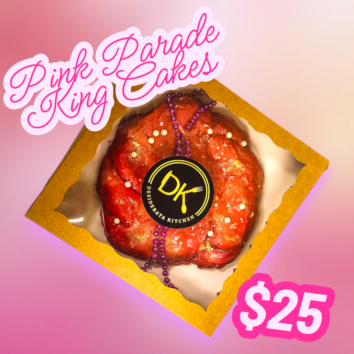 Pink Parade King Cake