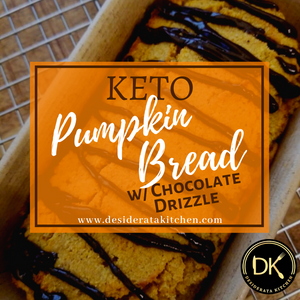 Keteaux Pumpkin Bread with Chocolate Drizzle (Loaf)